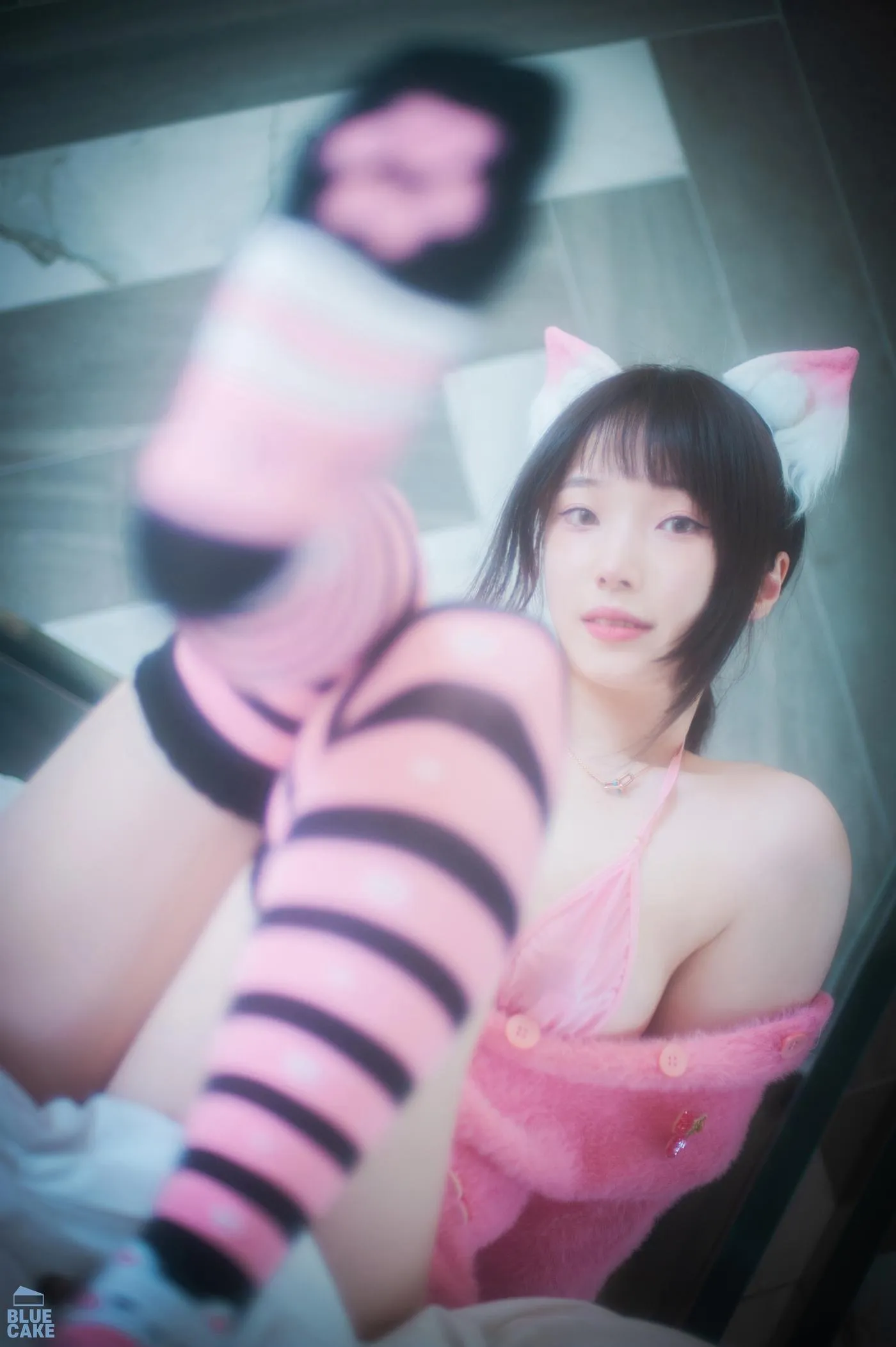 Bambi밤비 – NO.91 [BLUECAKE] Naughty Cats Pink  Mint RED [90P]插图4